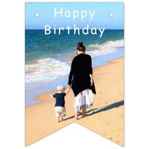 personalised Your Photo Birthday Bunting Flags