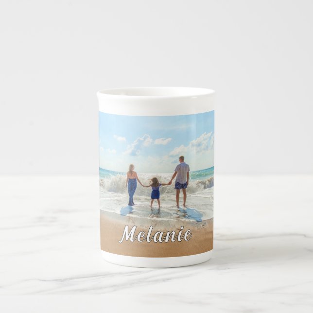 Personalised Your Photo Bone China Mug Custom Name (Front)