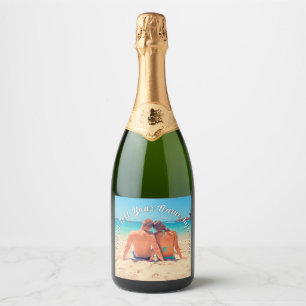 Personalised Your Photo Bottle Label Custom Text