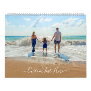 Personalised Your Photo Calendar with Custom Text