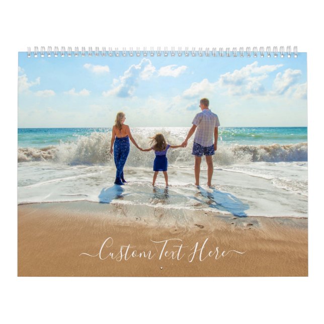 Personalised Your Photo Calendar with Custom Text (Cover)