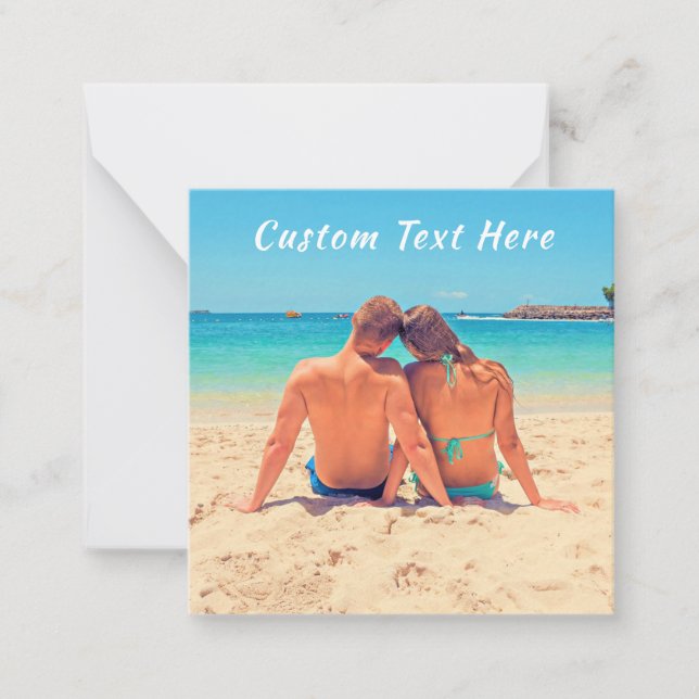 Personalised Your Photo Card with Custom Text (Front)