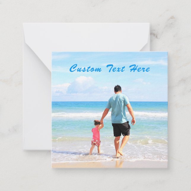 Personalised Your Photo Card with Custom Text (Front)