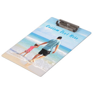 Personalised Your Photo Clipboard with Custom Text
