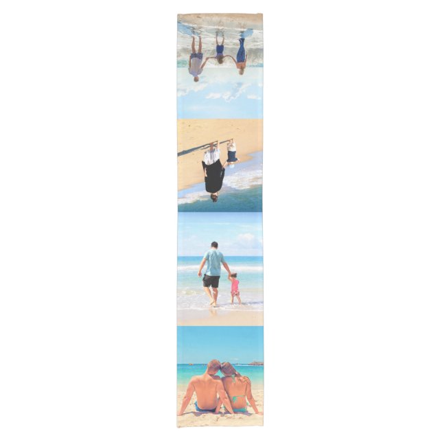 Personalised Your Photo Collage Table Runner (Front)