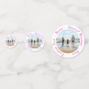 Personalised Your Photo Confetti with Custom Text