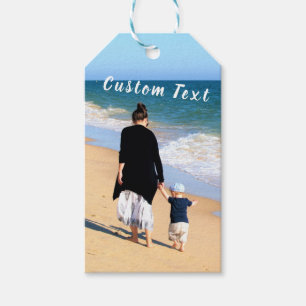 Personalised Your Photo Gift Tags with Custom Text