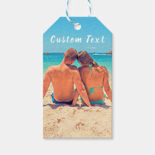 Personalised Your Photo Gift Tags with Custom Text