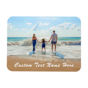 Personalised Your Photo Magnet with Custom Text