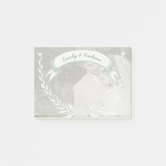 Personalised Your Photo Mongram Post-it® Notes (Front)