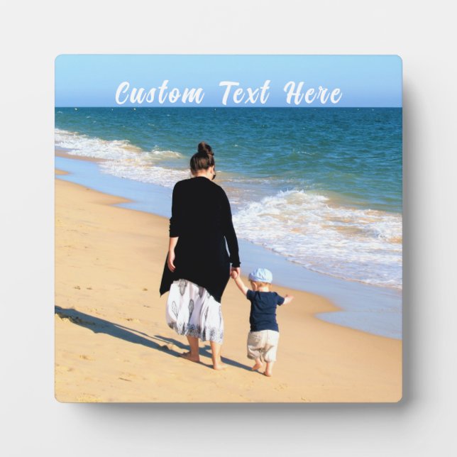 Personalised Your Photo Plaque with Custom Text (Front)