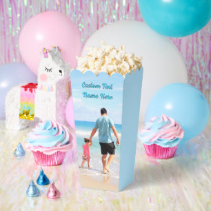 Personalised Your Photo Popcorn Box Custom Text