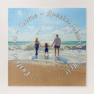 Personalised Your Photo Puzzle with Custom Text