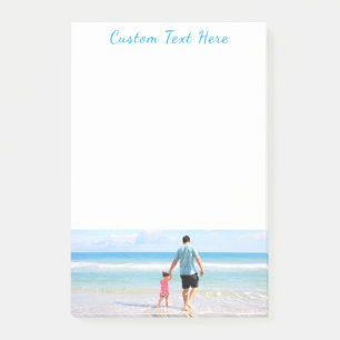 Personalised Your Photo Sticky Notes Custom Text