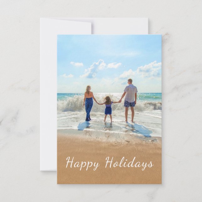 Personalised Your Photo Summer Holidays Card (Front)