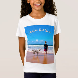 Personalised Your Photo T-Shirt with Custom Text