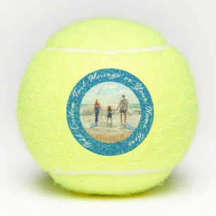 Personalised Your Photo Tennis Balls Custom Text