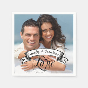 Personalised Your Photo Wedding Special Occasion Napkin