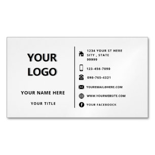 Personalised Your Promotional Business Card Magnet
