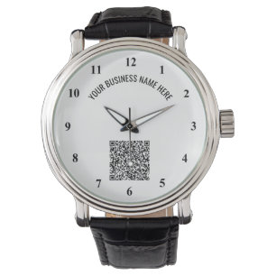 Personalised Your QR Code and Custom Text Watch