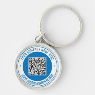 Personalised Your QR Code Custom Text Keychain