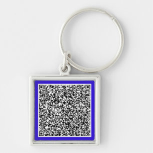 Personalised Your QR Code Keychain Custom Colour