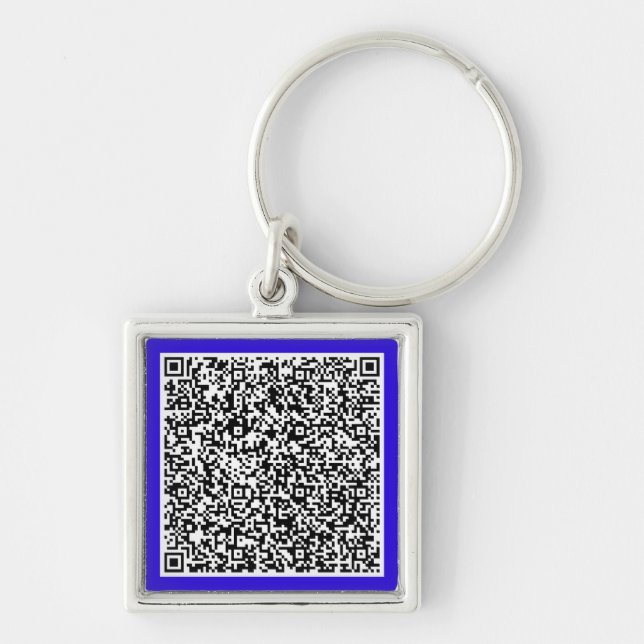 Personalised Your QR Code Keychain Custom Colour (Front)