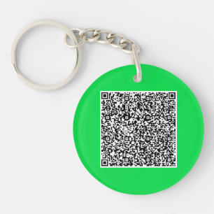 Personalised Your QR Code Keychain Custom Colours