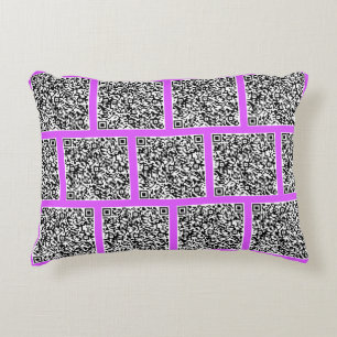 Personalised Your QR Code Pillow Custom Colour