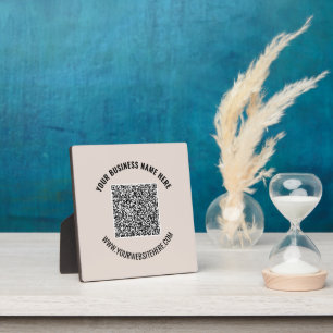 Personalised Your QR Code Plaque with Custom Text