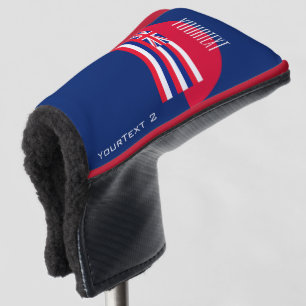 Personalised Your Text Hawaii State Flag on a Golf Head Cover