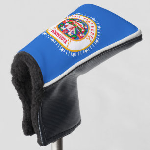 Personalised Your Text Minnesota State Flag on a Golf Head Cover