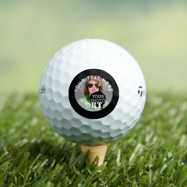 Personalised Your Text Monogram Your Image on a Golf Balls (Insitu Tee)