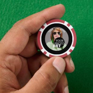 Personalised Your Text Monogram Your Image on a Poker Chips