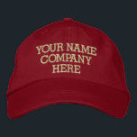 Personalised Your Text Name Hat Embroidered Cap<br><div class="desc">Easy Personalised Embroidered Promotional Caps - Add Your Text - Name - Company / Number / Letter / Slogan - Tagline / or Website , Phone , E-mail , Social Media Handle , Address , Logo - Photo / more - Choose Your Colour / Size / Font - Make your...</div>