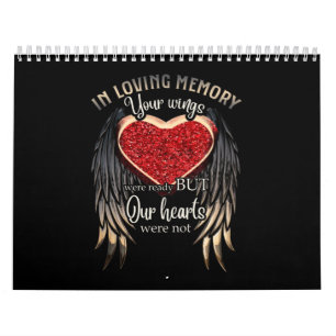 Personalised Your Wings Were Ready But Our Hearts Calendar