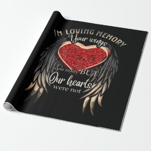 Personalised Your Wings Were Ready But Our Hearts Wrapping Paper