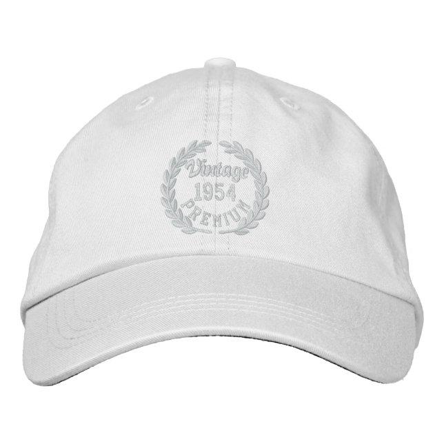 Personalised Your YEAR Premium Laurels Embroidery Embroidered Hat (Front)
