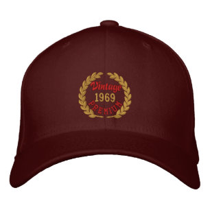 Personalised Your YEAR Premium Laurels Embroidery Embroidered Hat