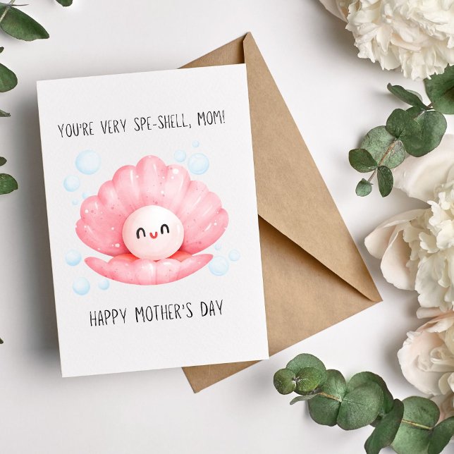 Personalised You're Spe-Shell, Cute Mother's Day  Holiday Card (Creator Uploaded)