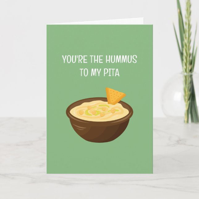Personalised You're the Hummus to My Pita Card (Front)
