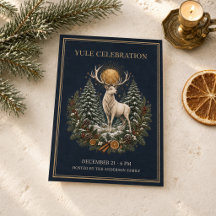 Personalised Yule Winter Solstice Invitation