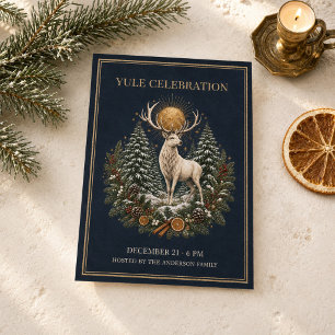 Personalised Yule Winter Solstice Invitation