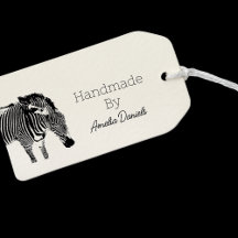Personalised Zebra Handmade By