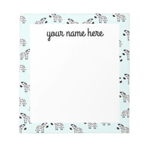 Personalised Zebra Notepad