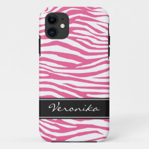 Personalised Zebra Pattern iPhone 11 Case