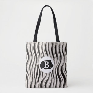 Personalised Zebra Stripe All-Over Print Tote Bag