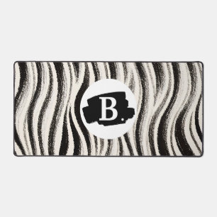 Personalised Zebra Stripe Gel Desk Pad