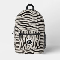 Personalised Zebra Stripe Print Cut & Sew Bag