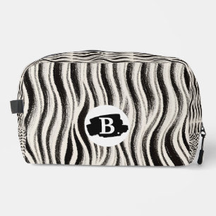 Personalised Zebra Stripe Print Toiletry Bag
